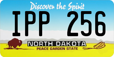 ND license plate IPP256