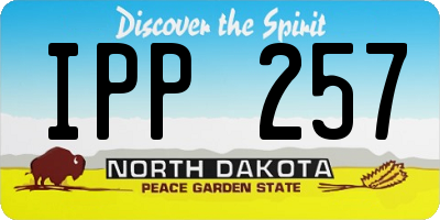 ND license plate IPP257