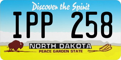 ND license plate IPP258