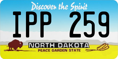 ND license plate IPP259
