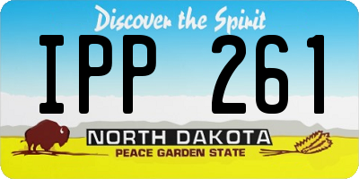 ND license plate IPP261