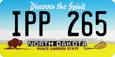 ND license plate IPP265