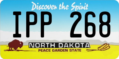 ND license plate IPP268