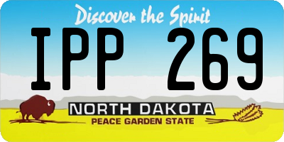 ND license plate IPP269