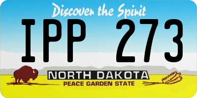 ND license plate IPP273