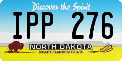 ND license plate IPP276