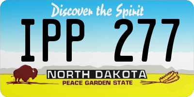ND license plate IPP277