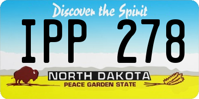 ND license plate IPP278