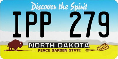 ND license plate IPP279