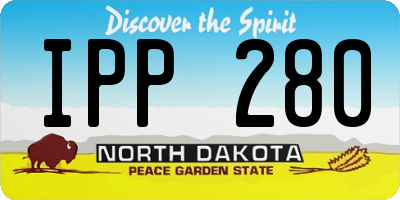 ND license plate IPP280