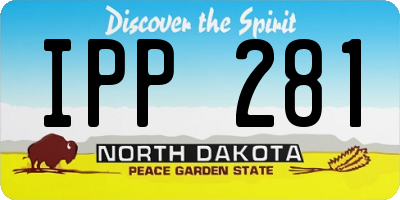 ND license plate IPP281