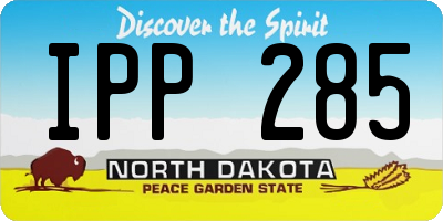 ND license plate IPP285
