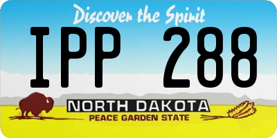 ND license plate IPP288