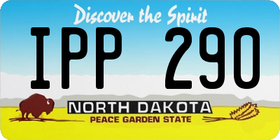 ND license plate IPP290