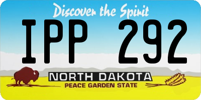 ND license plate IPP292