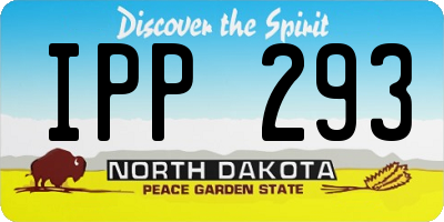 ND license plate IPP293