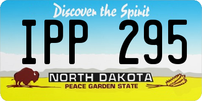 ND license plate IPP295