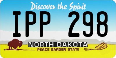 ND license plate IPP298