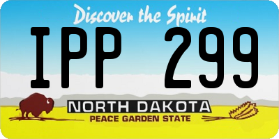 ND license plate IPP299
