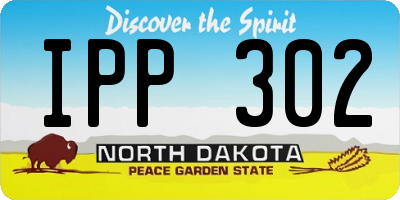 ND license plate IPP302