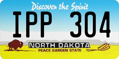 ND license plate IPP304
