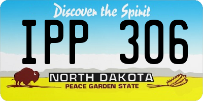 ND license plate IPP306