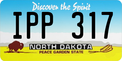 ND license plate IPP317