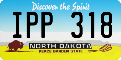 ND license plate IPP318