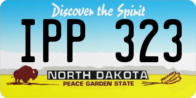 ND license plate IPP323