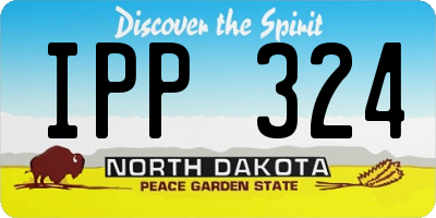 ND license plate IPP324