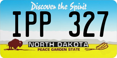 ND license plate IPP327