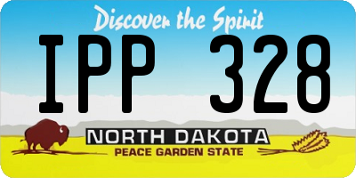 ND license plate IPP328