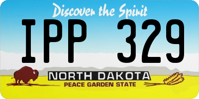 ND license plate IPP329