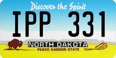 ND license plate IPP331
