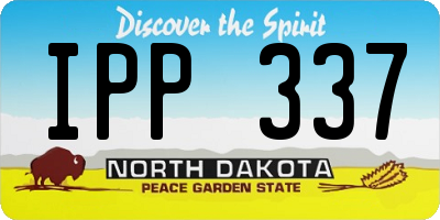 ND license plate IPP337