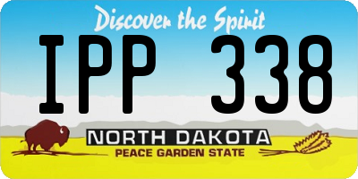 ND license plate IPP338