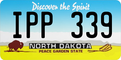 ND license plate IPP339