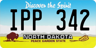 ND license plate IPP342