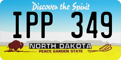 ND license plate IPP349