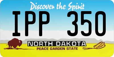 ND license plate IPP350