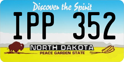 ND license plate IPP352