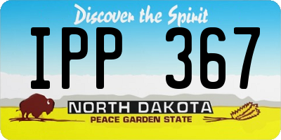 ND license plate IPP367