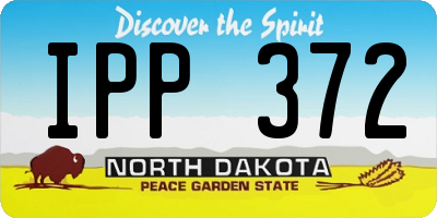 ND license plate IPP372