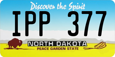 ND license plate IPP377