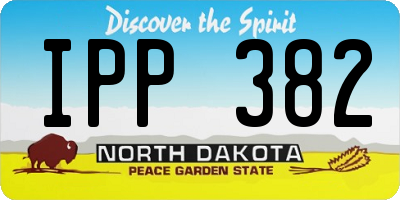 ND license plate IPP382