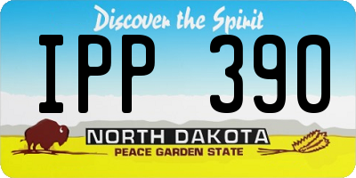 ND license plate IPP390