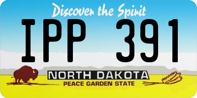ND license plate IPP391