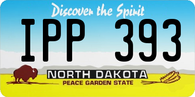 ND license plate IPP393