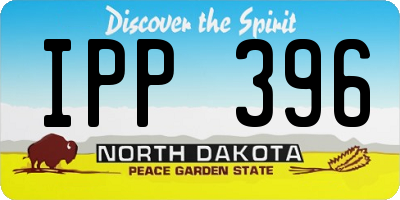 ND license plate IPP396