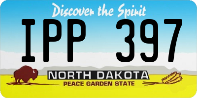 ND license plate IPP397